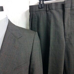 Austin Manor 38R Brown Glen Plaid 2pc Suit